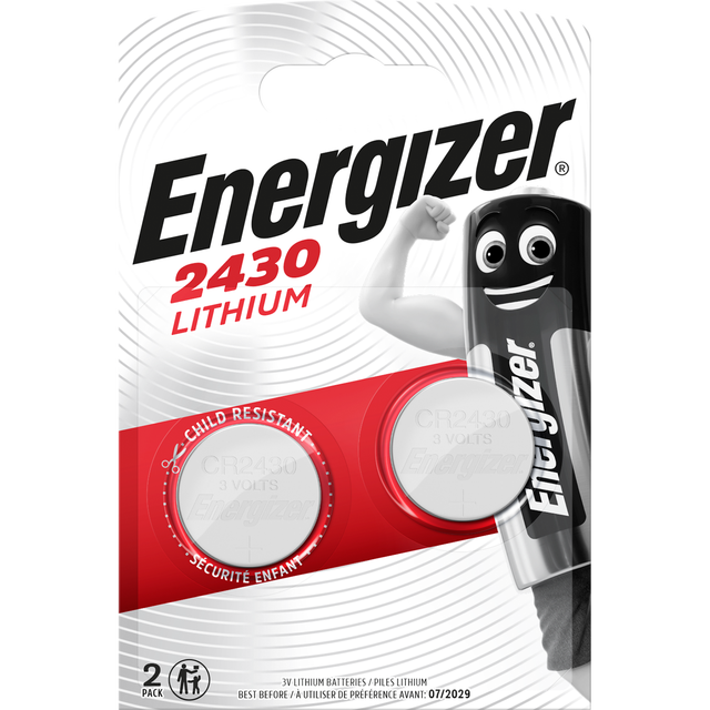 Lot de 2 piles CR2430 / DL2430, ENERGIZER