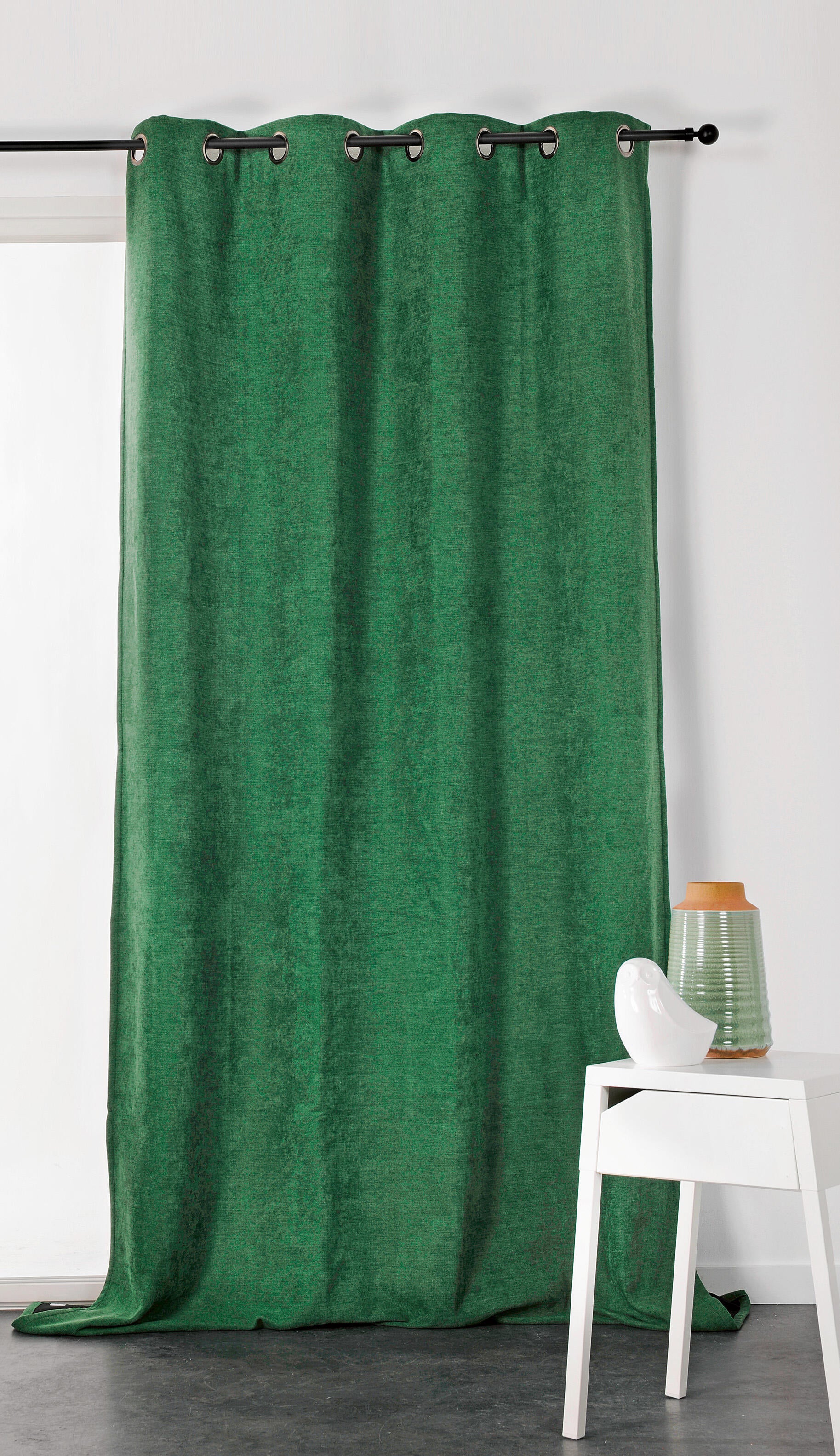 Rideau occultant thermique, Alaska, vert H.260 x l.140 cm - 3