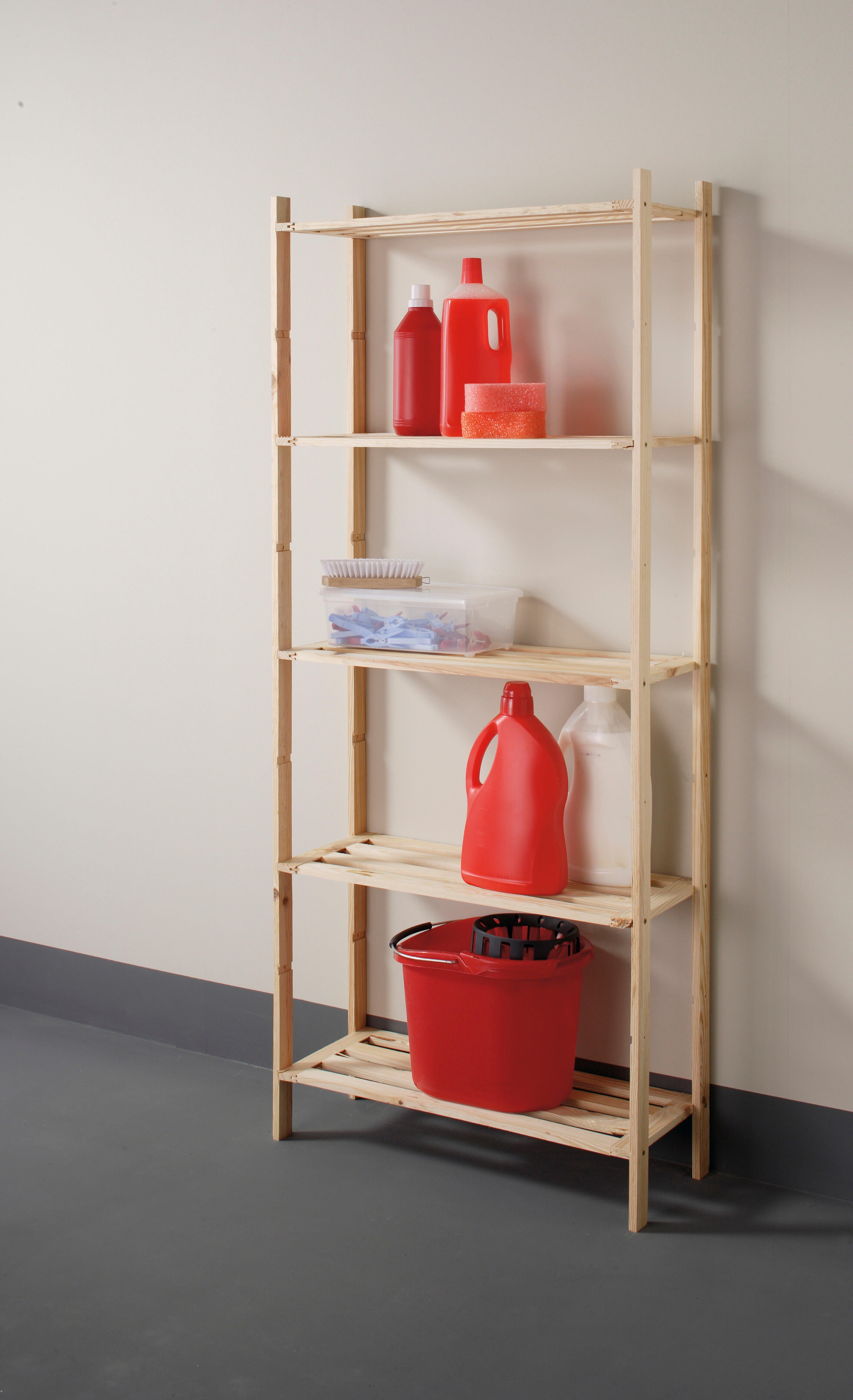 Etagère Pin, 5 tablettes , l.70 x P.30 x H.170 cm - 2