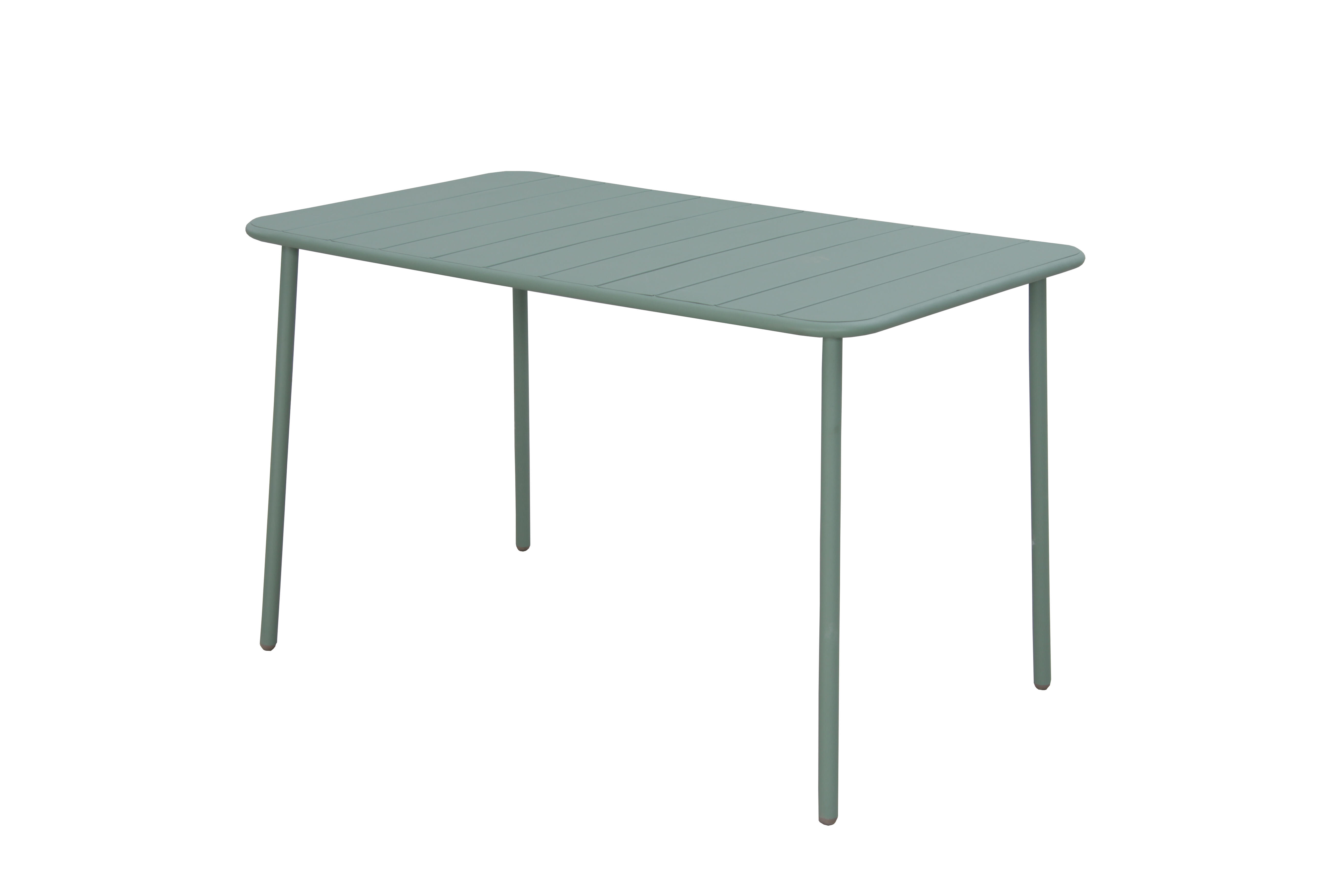 Table De Jardin En Aluminium Et Céramique 180 Cm Jade - Pour 6/8 Personnes, Montage Facile, Plateau 180x90 Cm