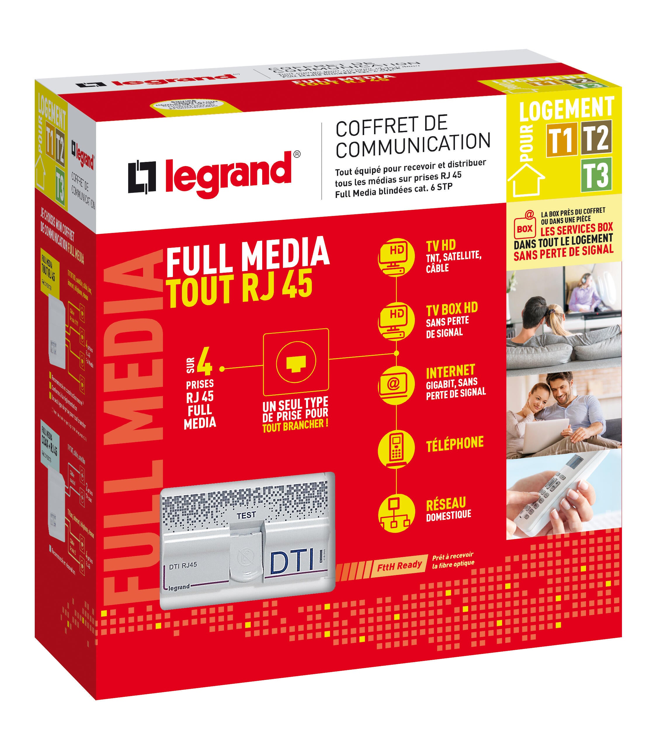 Coffret de communication grade 1, 13 modules LEGRAND - 6
