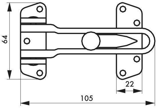 Entrebâilleur de porte acier gris, THIRARD 00200304 - 3