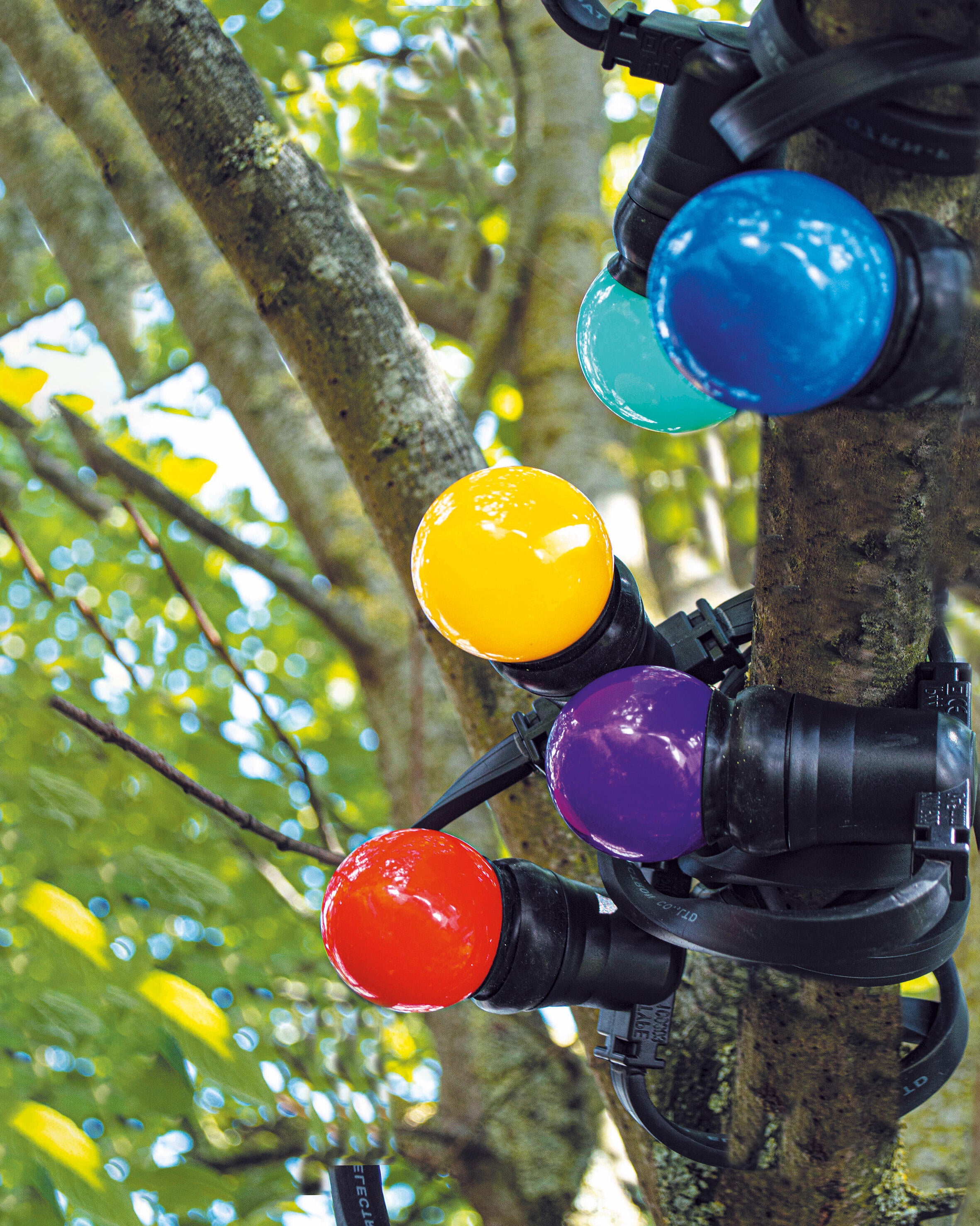 Guirlande extérieure 10 ampoules B22 multicolores 300 Lumens Pro 10m TIBELEC - 2