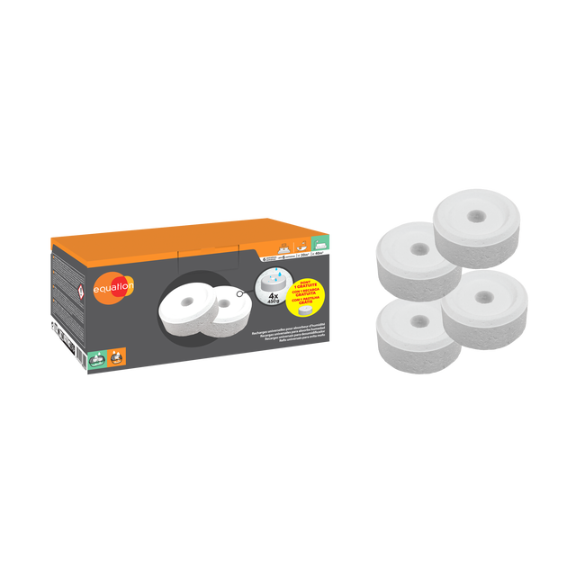 Lot de 4 recharges galet percé pour absorbeur d'humidité EQUATION 20 m²