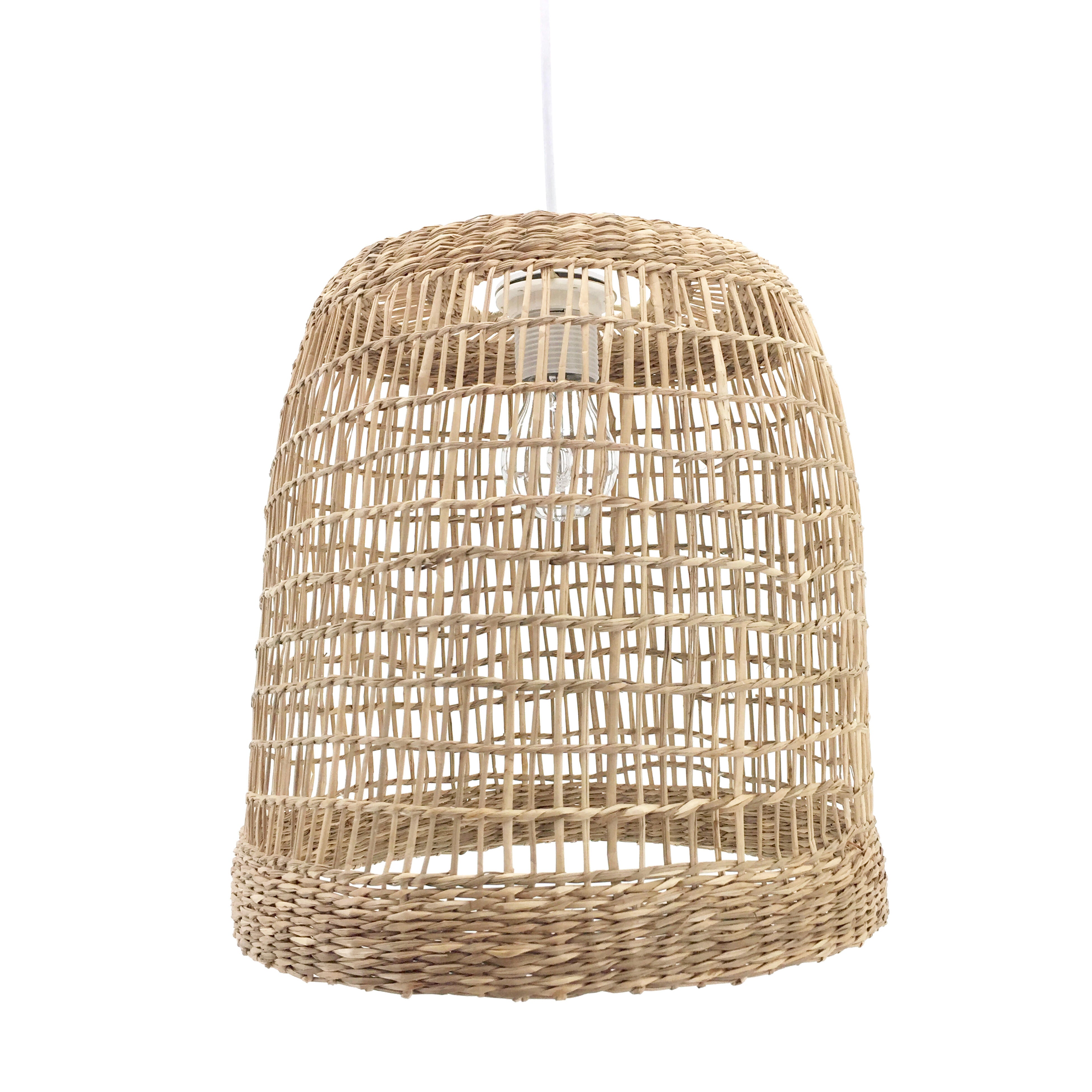 Suspension Cuzco, jonc de mer, beige, Diam.30 cm, E27 - 2