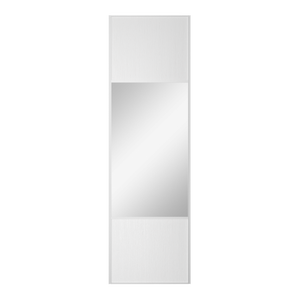 Porte de placard coulissante Snow miroir l.76.2xH.250cm