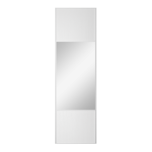 Porte de placard coulissante Snow miroir l.76.2xH.250cm