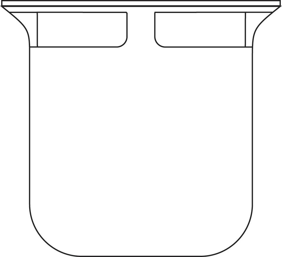 Tasse plastique, pour bonde D.90 mm VALENTIN - 2