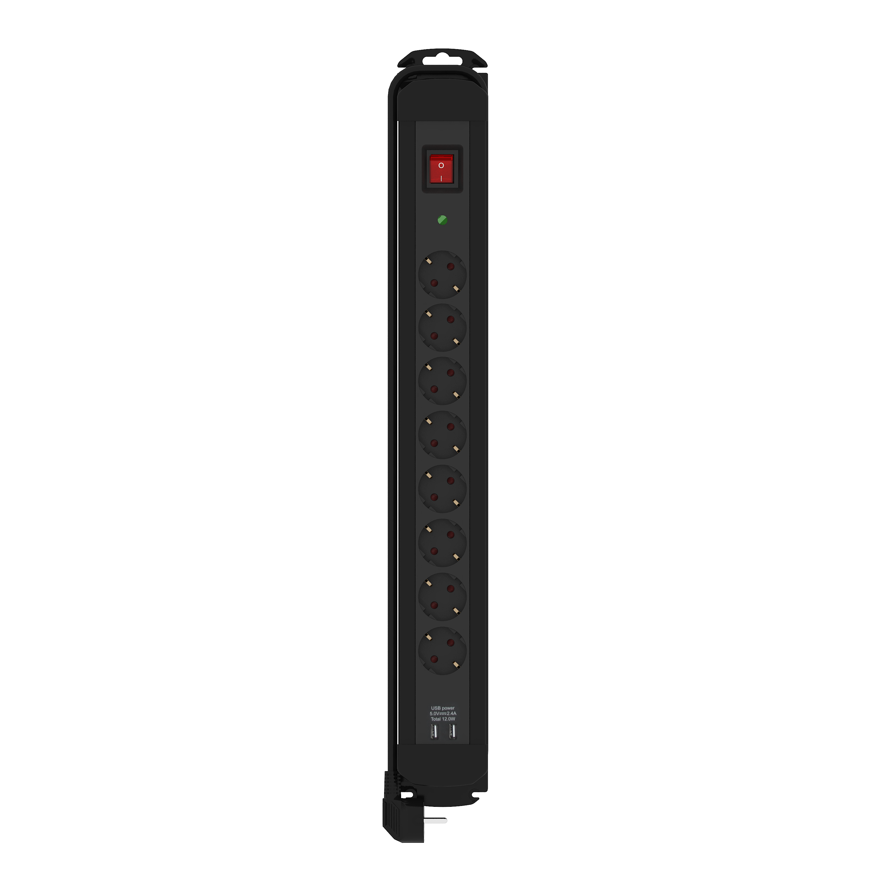 Base múltiple de 8 tomas+2 usb de 3 metros lexman