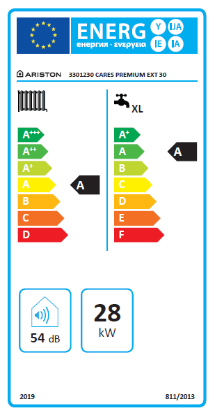 Caldaia a gas metano a condensazione 28 Kw ARISTON Cares premium EXT 30 Istantaneo - 2