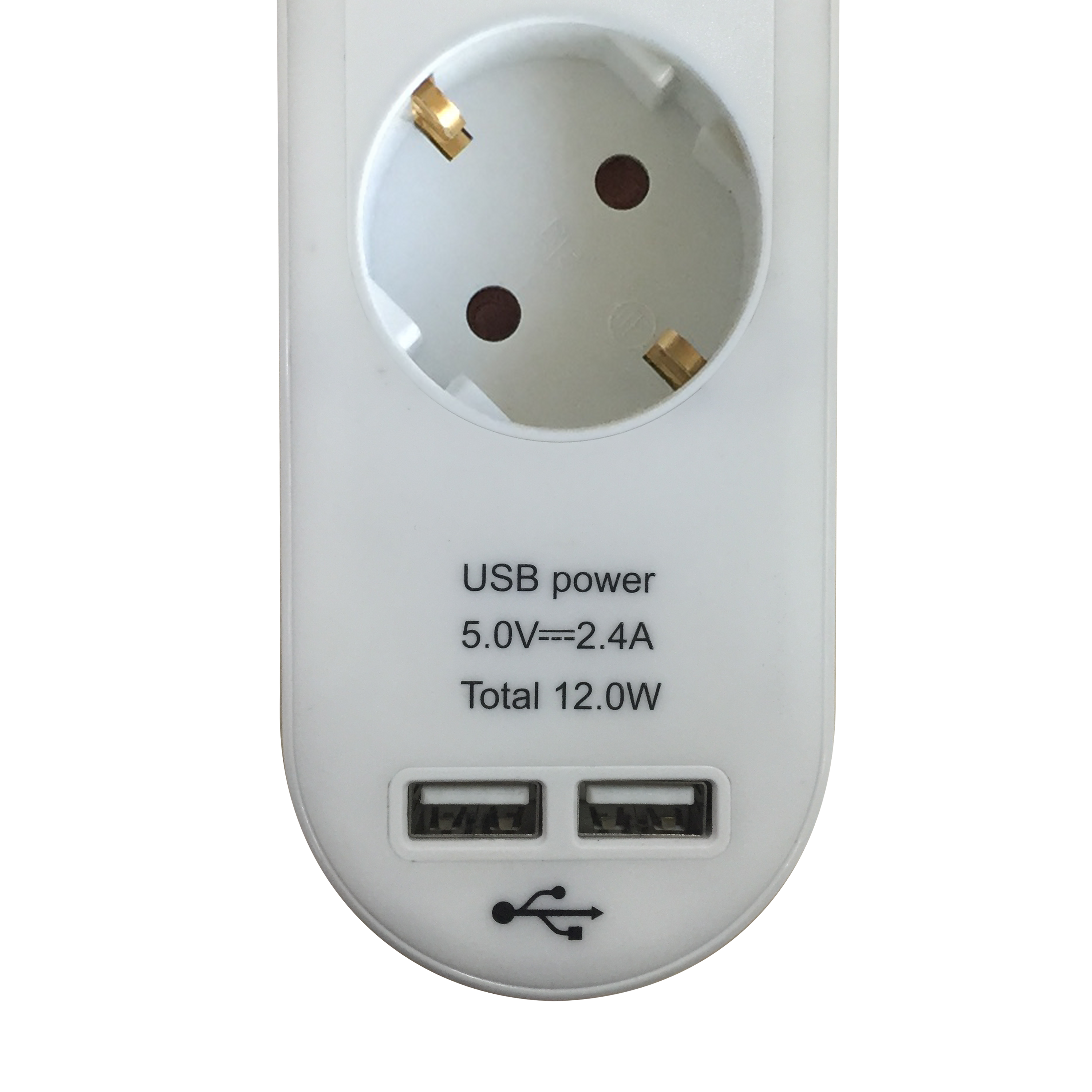 Extensão de 5 tomadas 2 USB 1.5m branco Lexman - 4