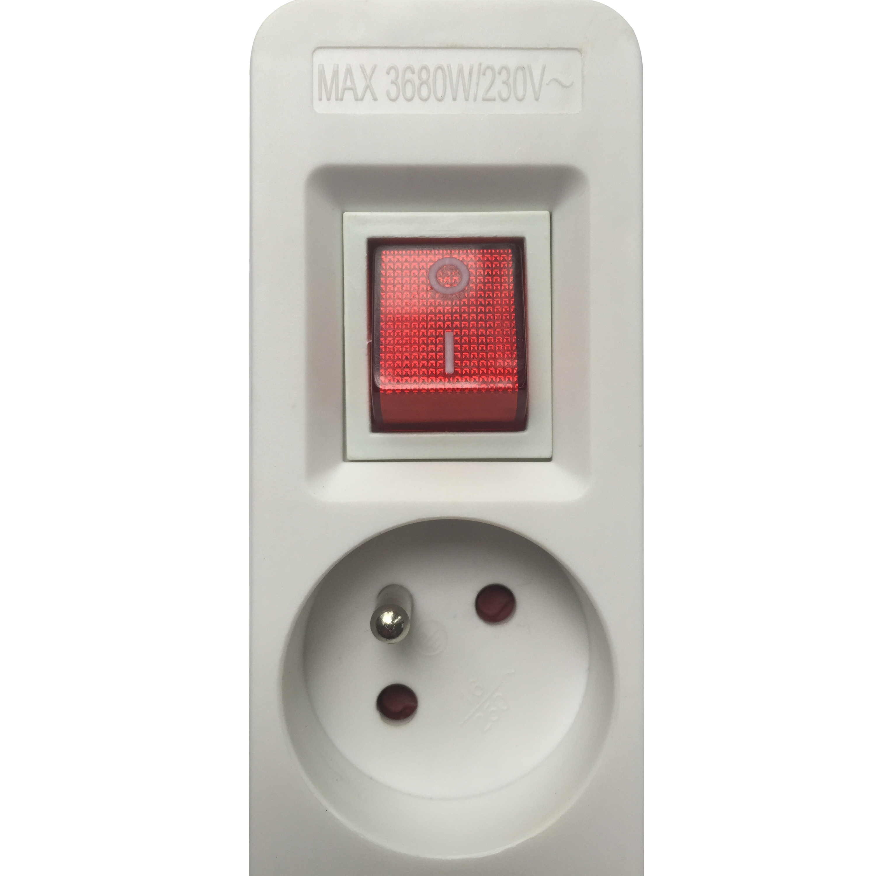 Multiprise 3 prises avec interrupteur 1.5 m blanc LEXMAN - 4