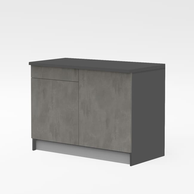 Leroymerlin Base One grigio ossido L 120 x H 89 x P 60 cm