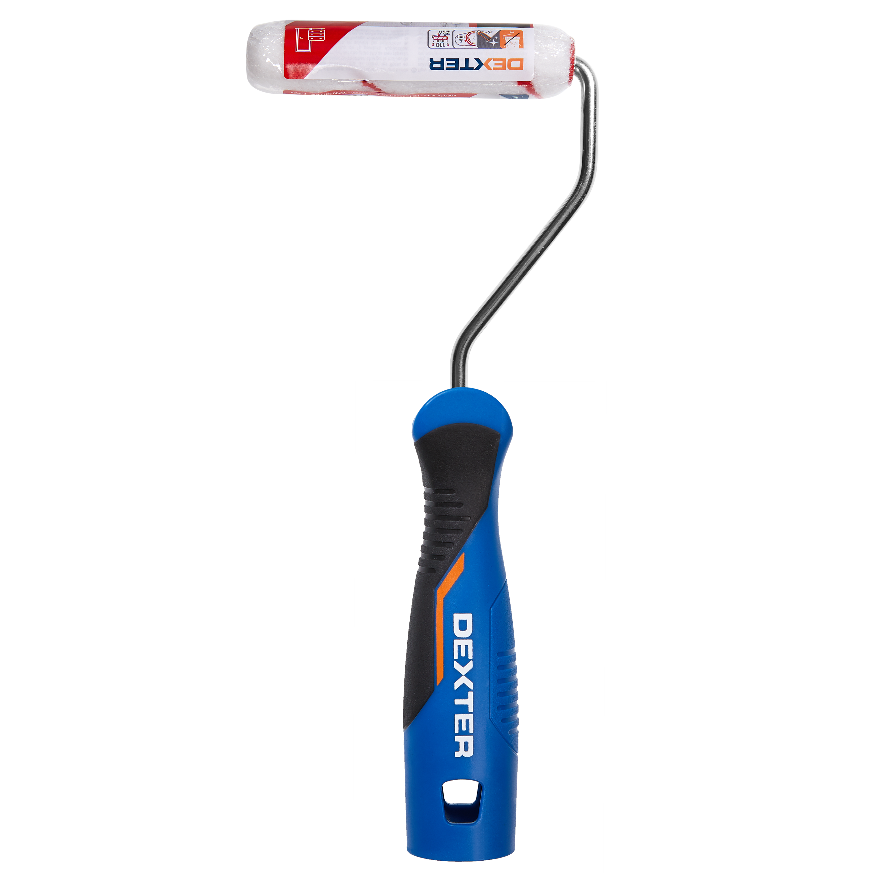 Minirouleau laque pour multisupport (bois, fer, métaux, pvc), DEXTER, l.110 mm - 4