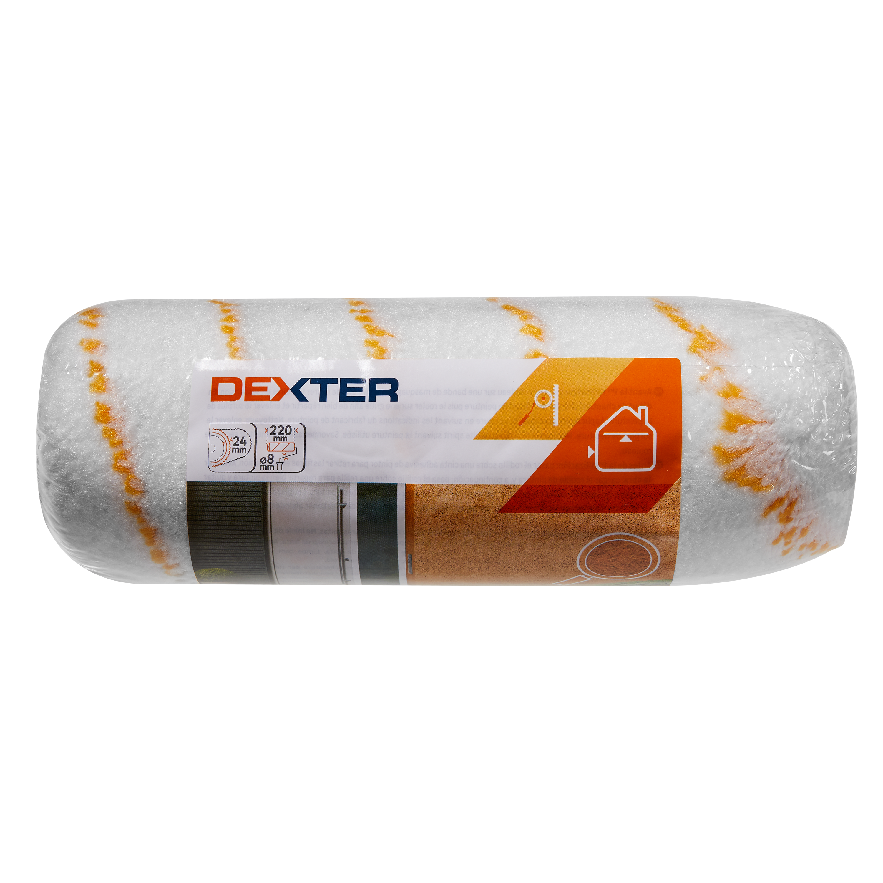 Recharge crépi, enduit pour façade rugueuse, DEXTER, l.220 mm - 8