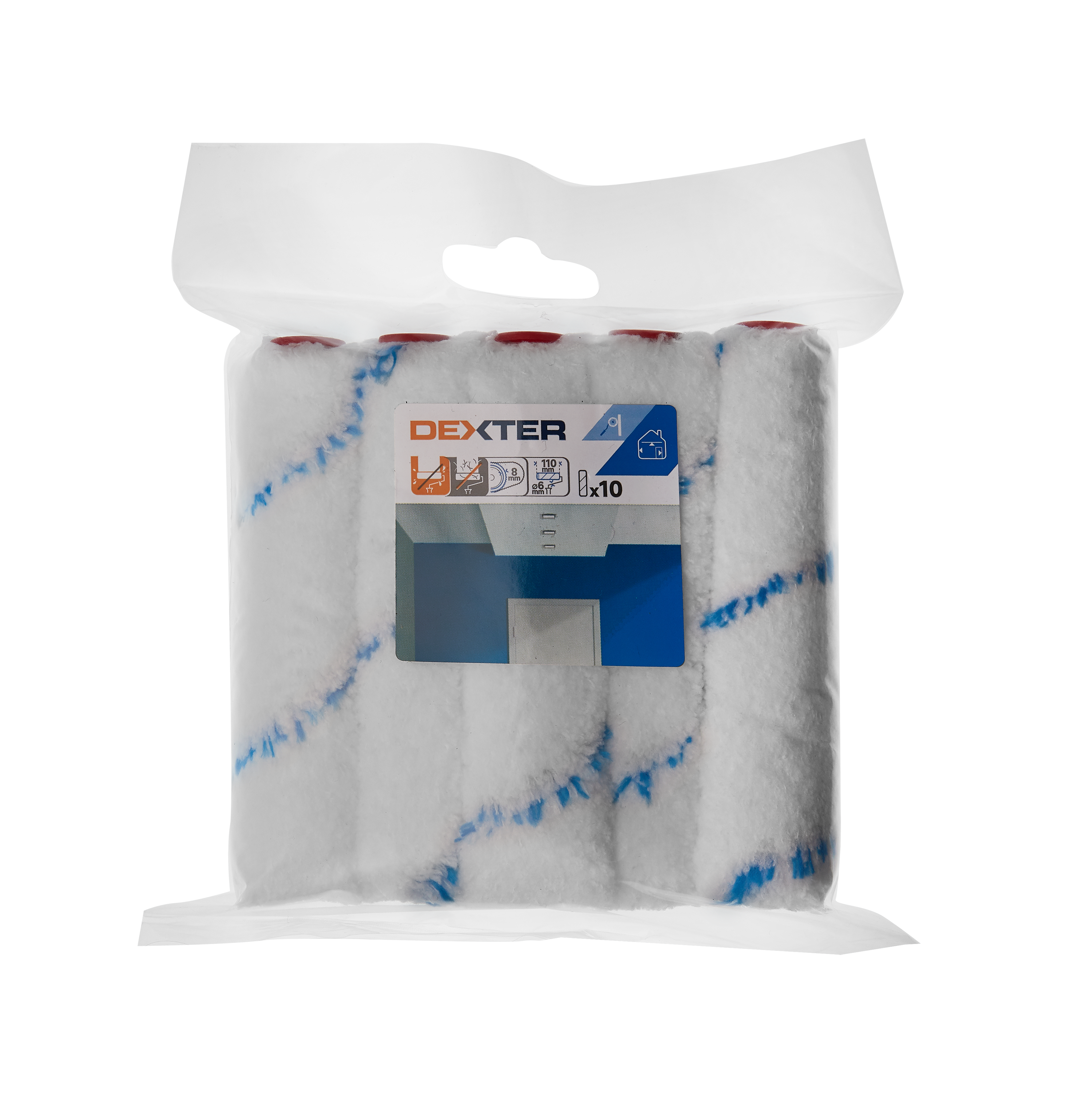 Zapas do mini wałka do gładkich ścian i drewna 10 szt. 110 mm Dexter - 5