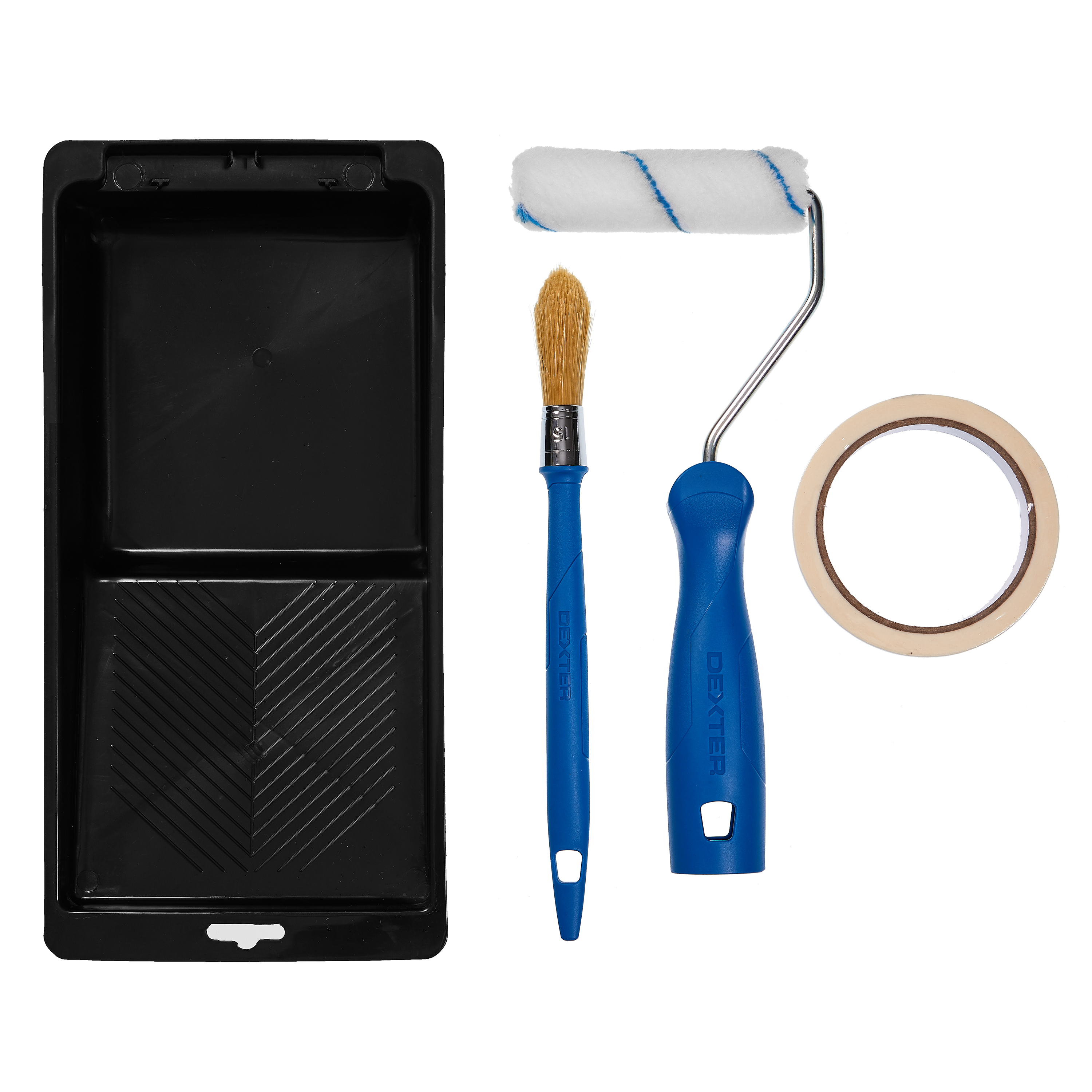 Kit d'outils mur ou plafond lisses, minirouleau 110mm DEXTER - 3