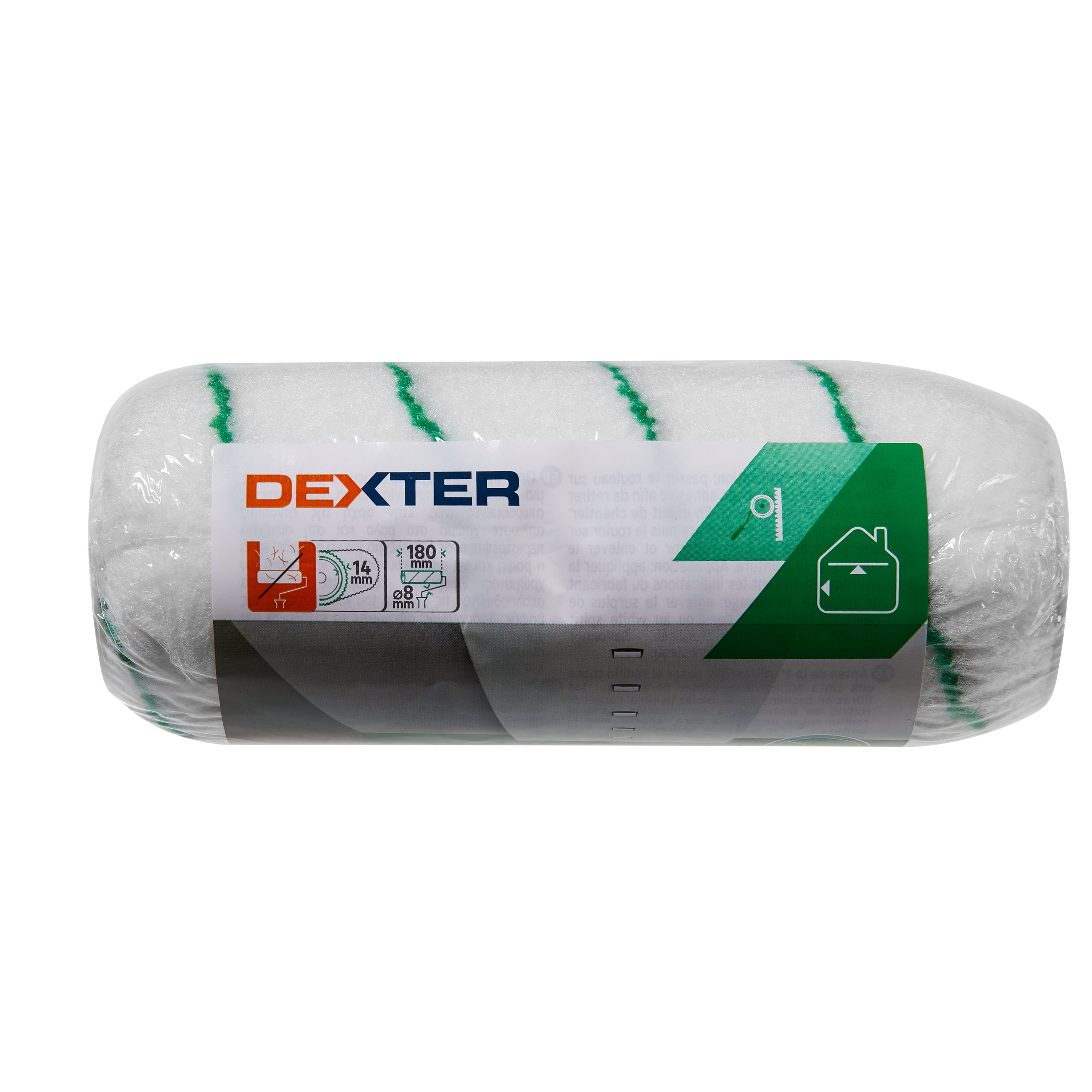 Recarga de rolo DEXTER PAREDES E TETOS IRREGULARES 18CM - 6