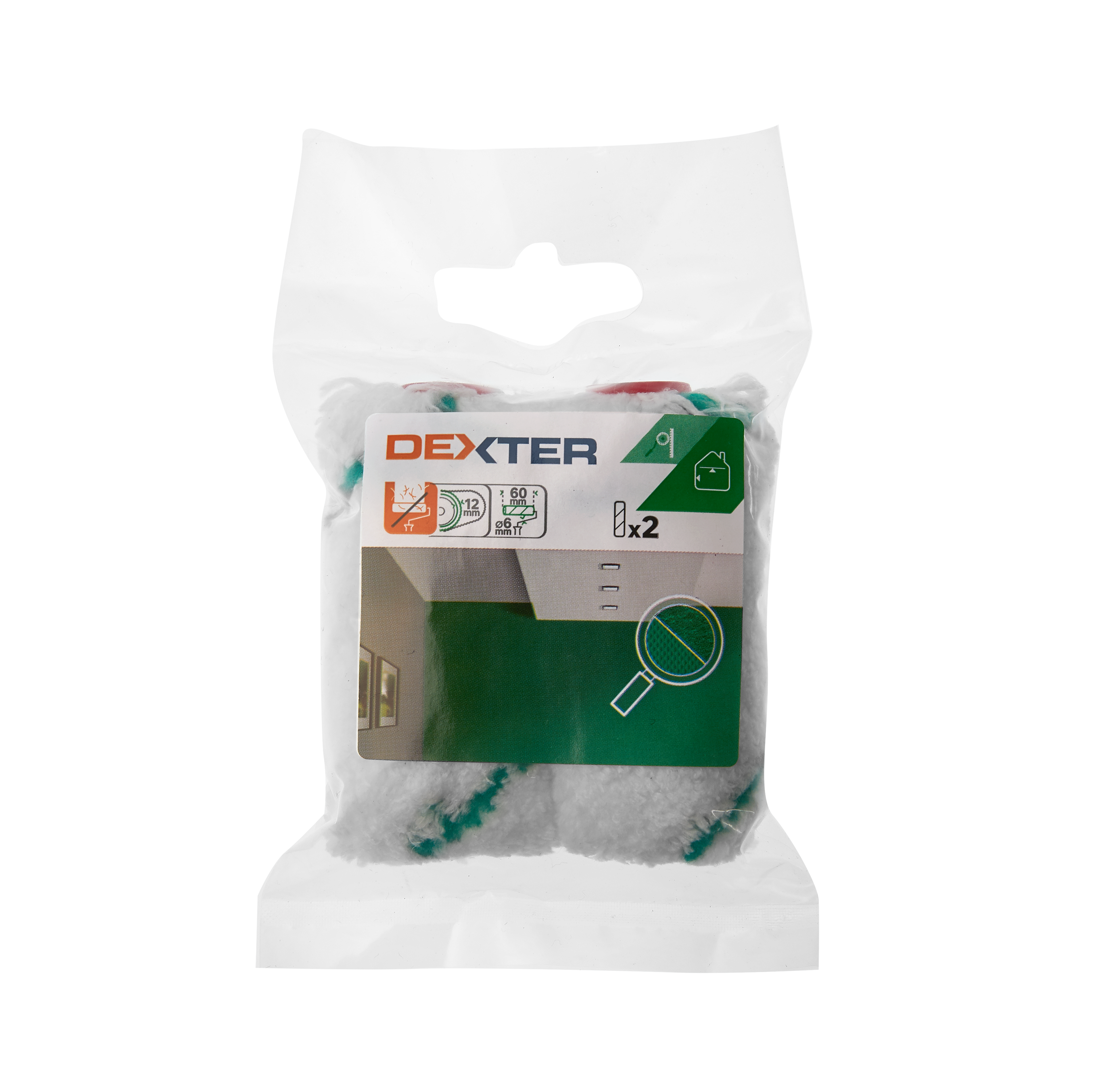 Lot de 2 recharge de rouleau à peinture pour peindre une surface irrégulière l.6 - 3