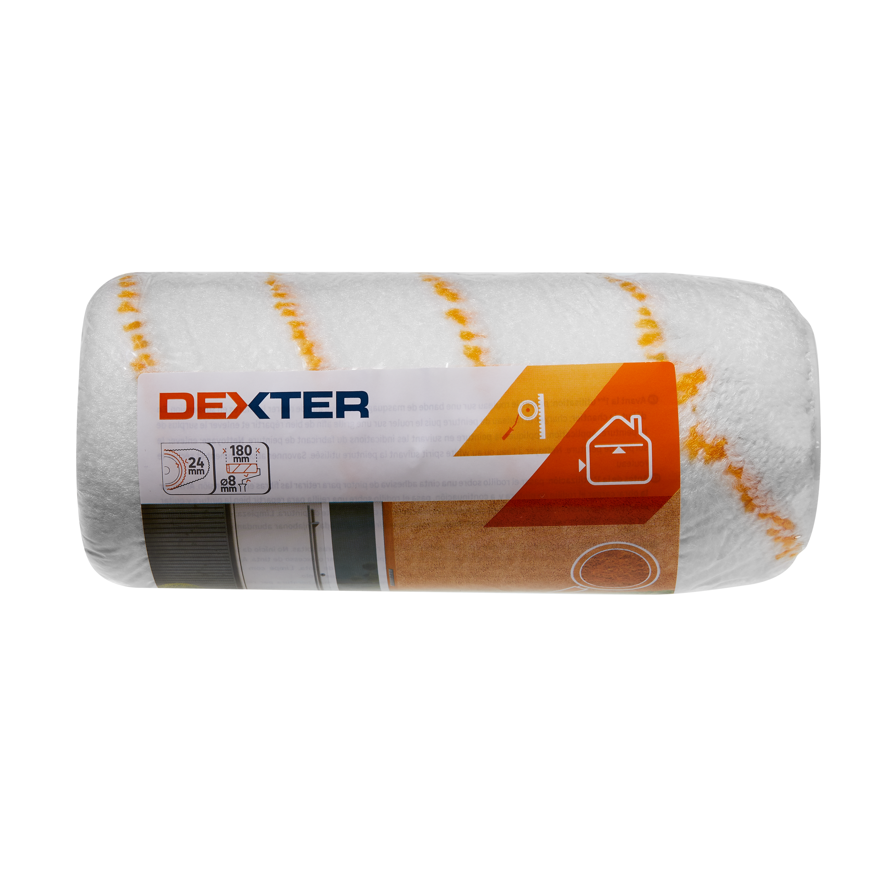 Recharge crépi, enduit pour façade rugueuse, DEXTER, l.180 mm - 4