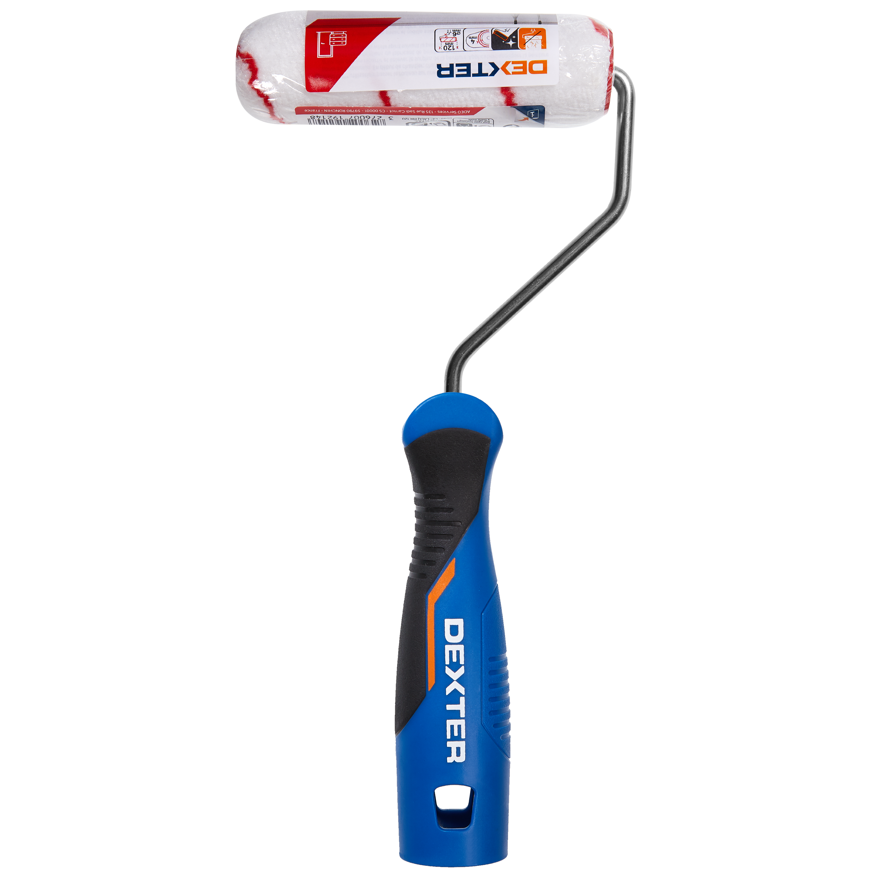 Minirouleau laque pour multisupport (bois, fer, métaux, pvc), DEXTER, l.120 mm - 4