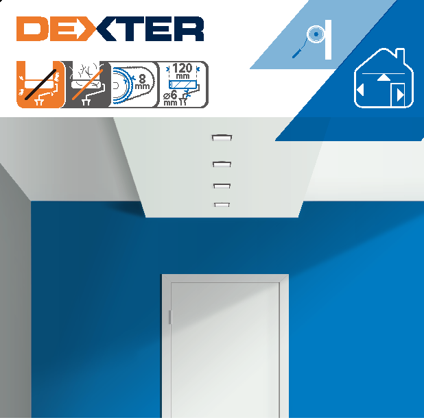 Mini rolo DEXTER UNIVERSAL PAREDE E MADEIRA 12CM - 7