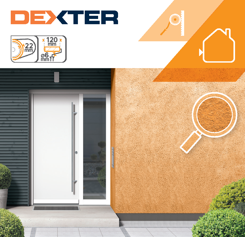 Minirouleau toute peinture pour façade rugueuse, DEXTER, l.120 mm - 4