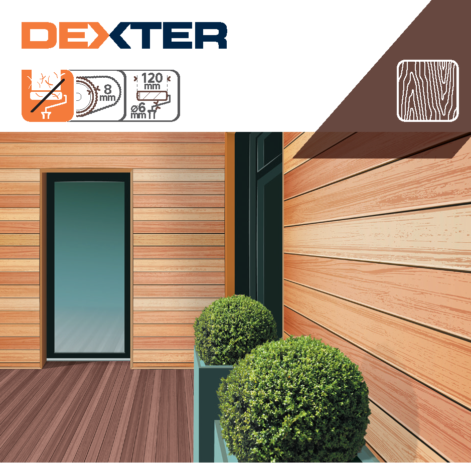 Minirouleau lasure, huile et saturateur pour bois, DEXTER, l.120 mm - 5