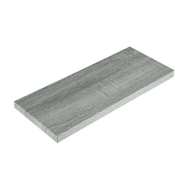 Mensola a muro Wood SPACEO dritto in mdf L 56 x P 20 cm rovere grigio