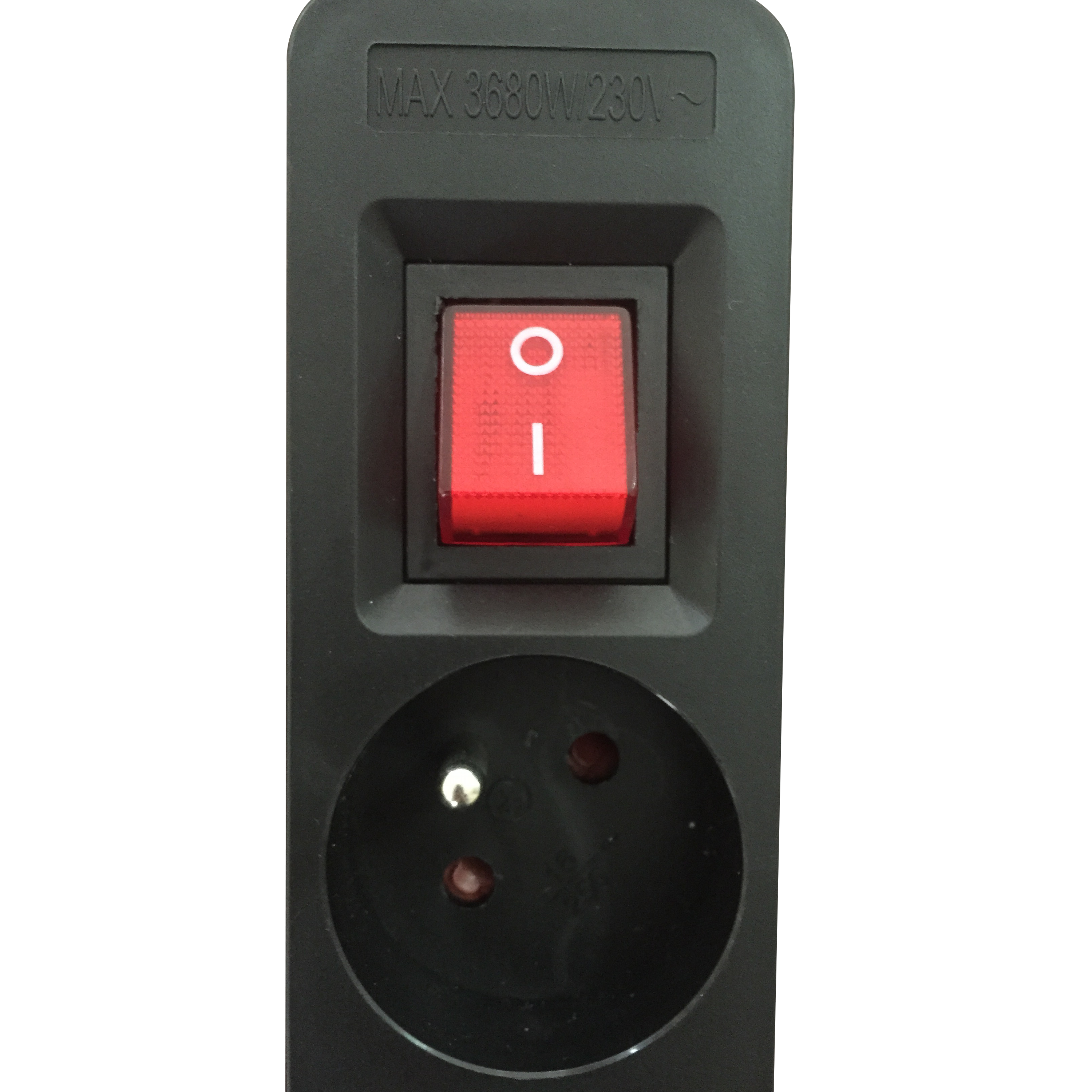 Multiprise filaire avec interrupteur, 5 prises noir, 1.5M, LEXMAN - 3