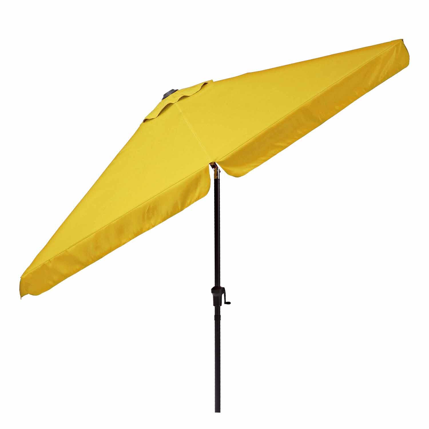 Parasol droit hexagonal jaune Avea NATERIAL L.296 x l.296 cm - 3