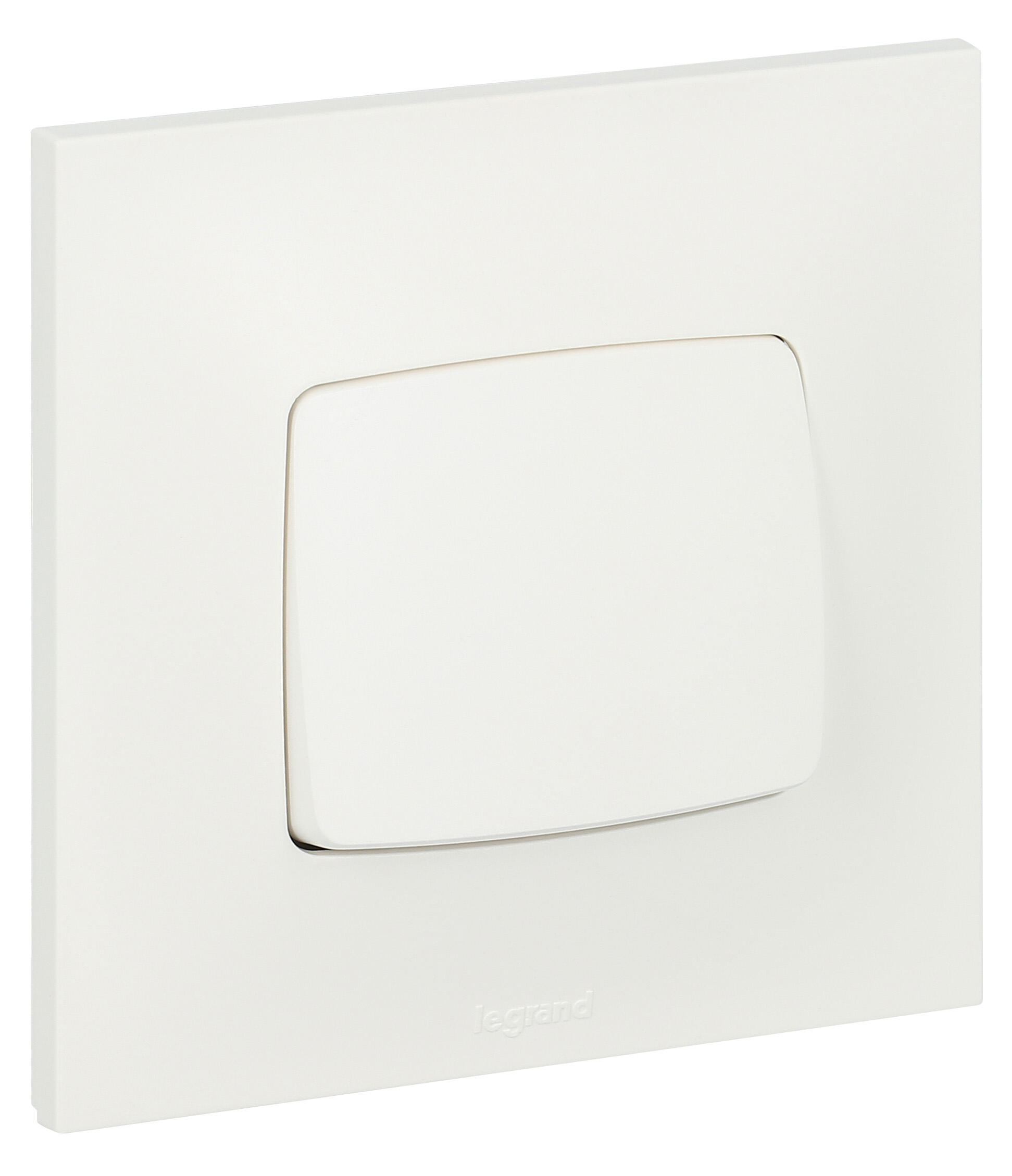 Interrupteur ou va-et-vient + poussoir Neptune - blanc LEGRAND