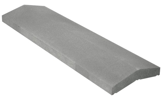 Couvre-mur 2 pans Classique lisse gris, H.3 x l.25 x P.99 cm