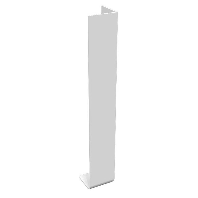 Angle extérieur pour bandeau de rive N50-50.lm blanc pvc L.300 mm