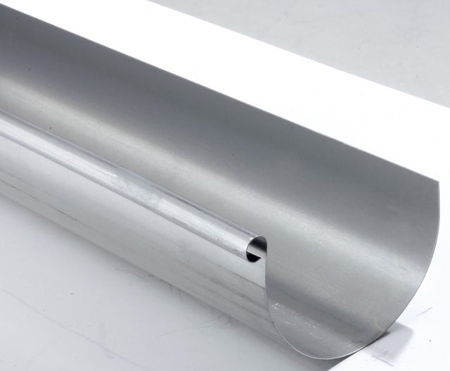 Gouttière demi-ronde zinc SCOVER PLUS dév.25 cm grise L.2 m