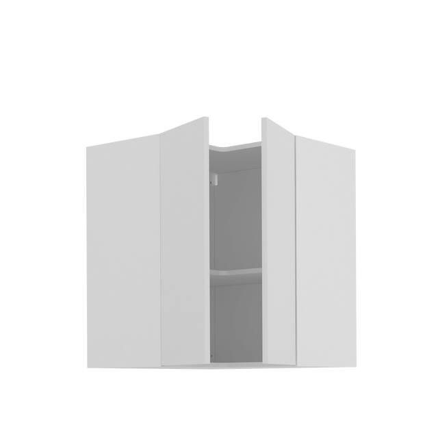 Meuble haut d'angle de cuisine Sofia blanc 2 portes H77 x l67