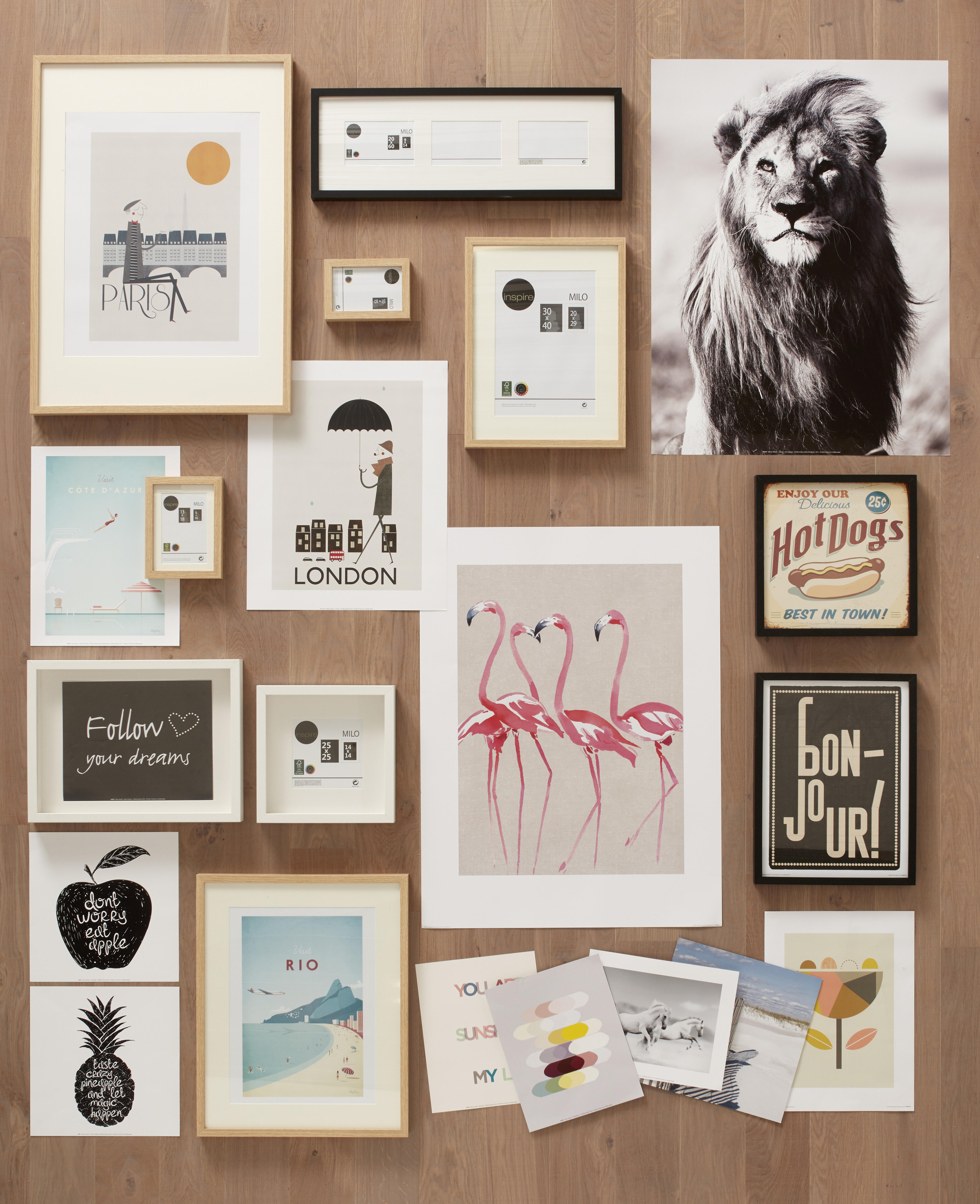 Cadre Milo, H.15 x l.10 cm noir, INSPIRE - 10