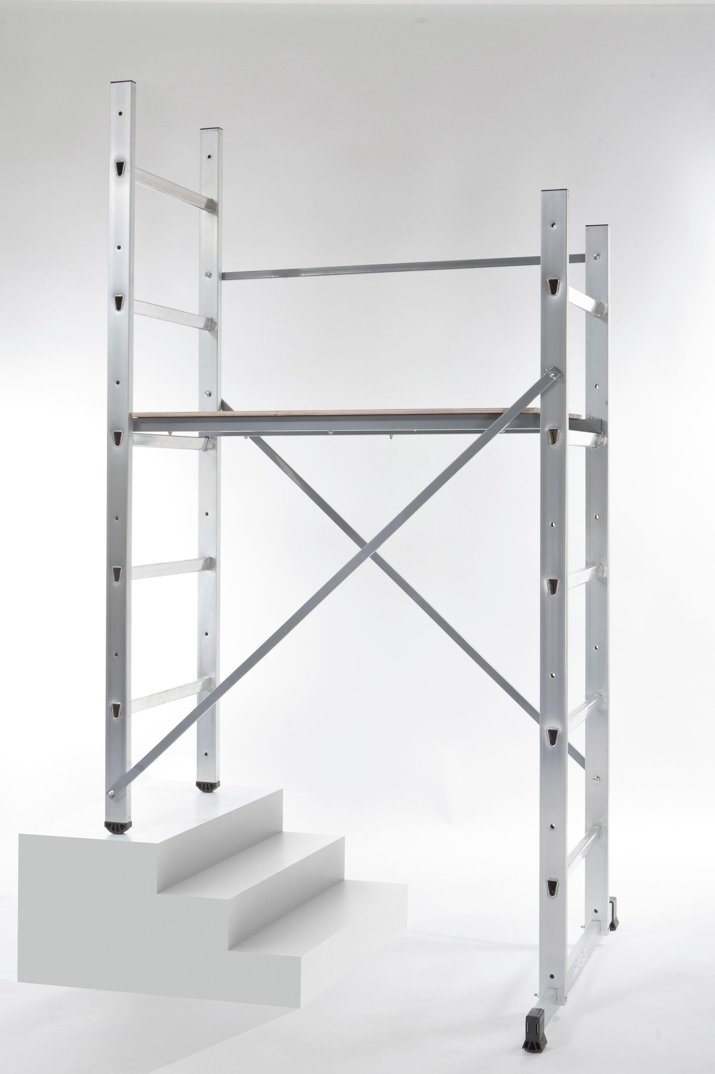 Echafaudage aluminium Hobbystep h3 hauteur de travail 3 m - 2