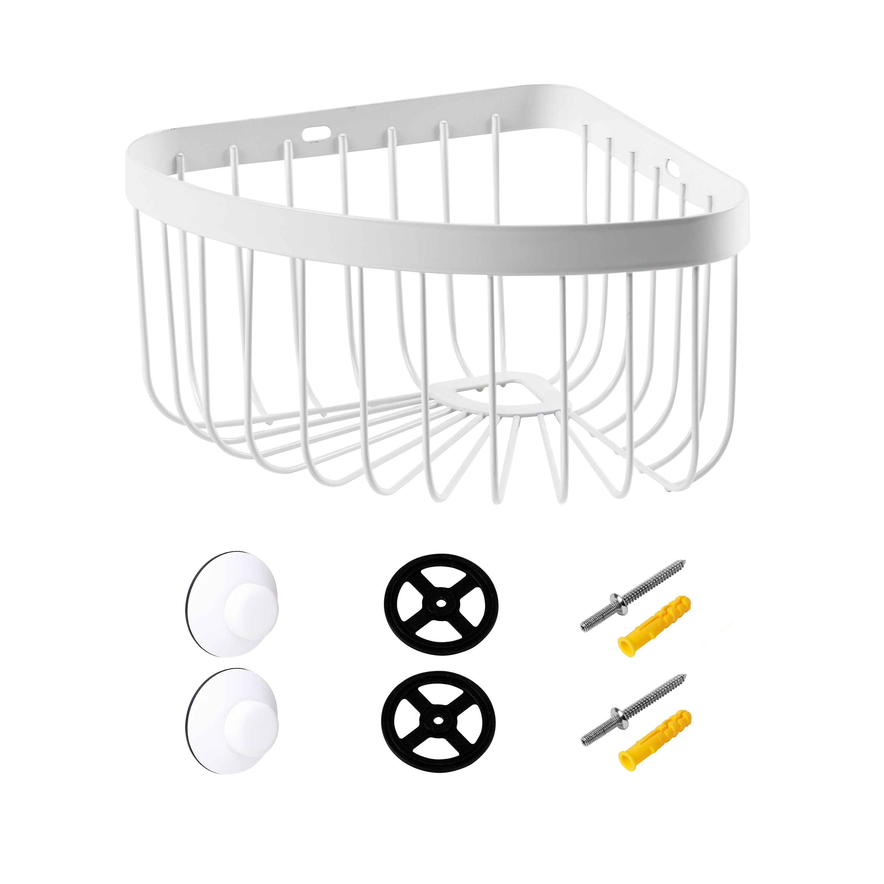 Organizador de ducha Neo blanco 22.3x15x22.3 cm - 4