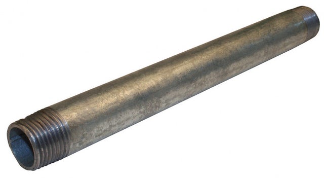 Tube d'alimentation en acier galvanisé, diam. 27 mm, en barre de 0.5 m