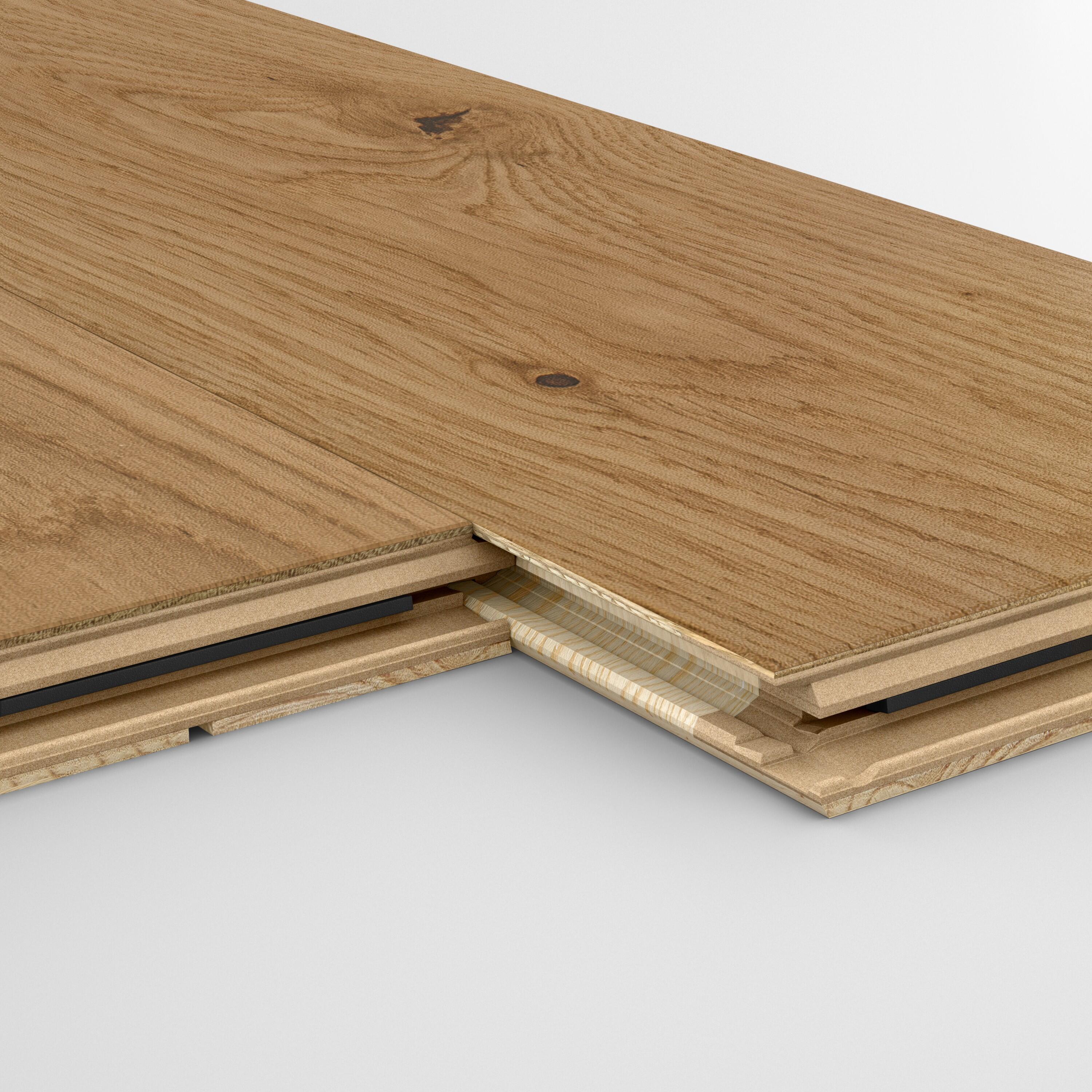 Echantillon Parquet forte chêne blond huilé M - 2