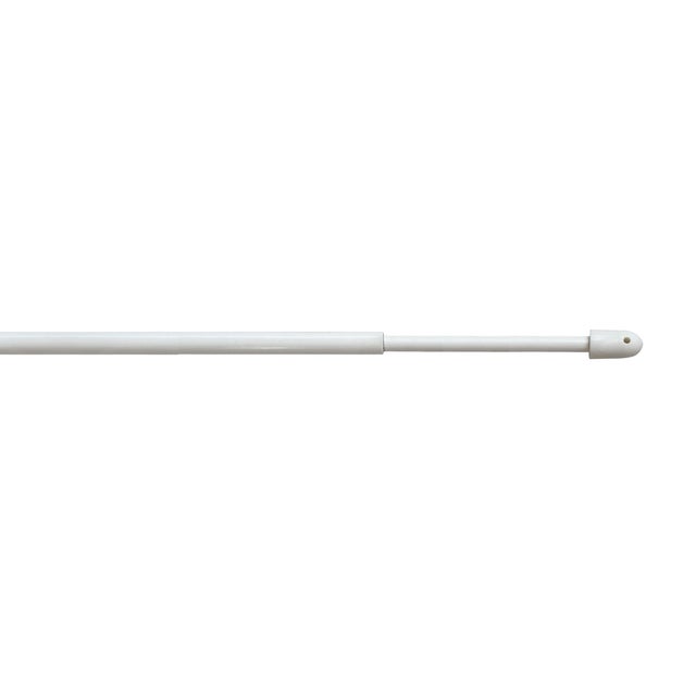 Kit bastone per tendina a vetro estensibile da 80 a 100 cm Berlino in ferro verniciato bianco lucido Ø 8 mm INSPIRE