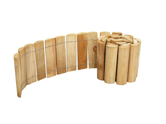 Bordure à dérouler bois, Siloux CERLAND, H.20 x L.180 cm, naturel