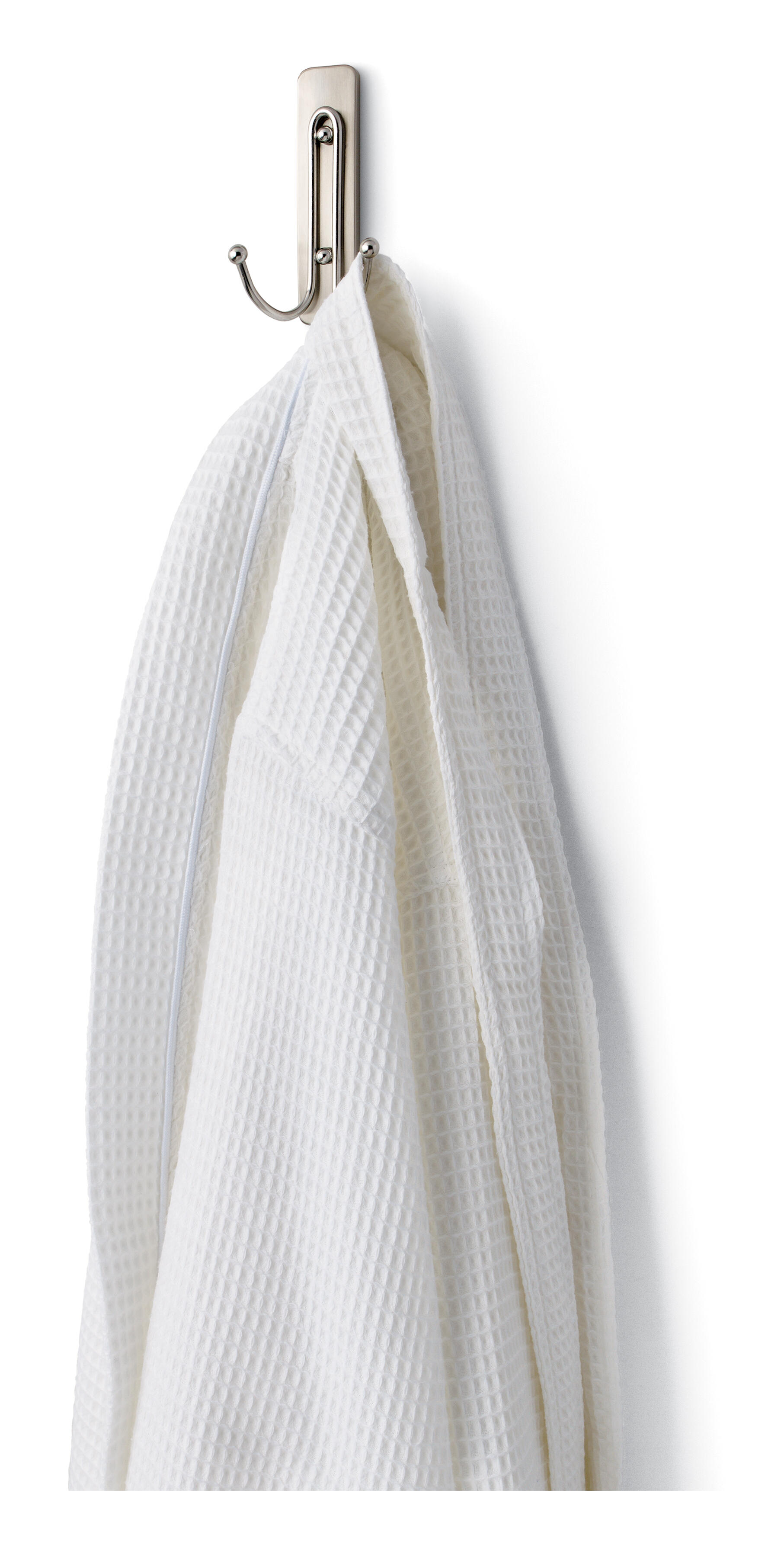 Crochet adhésif 2 têtes nickel satiné Résistant à l'humidité COMMAND - 3