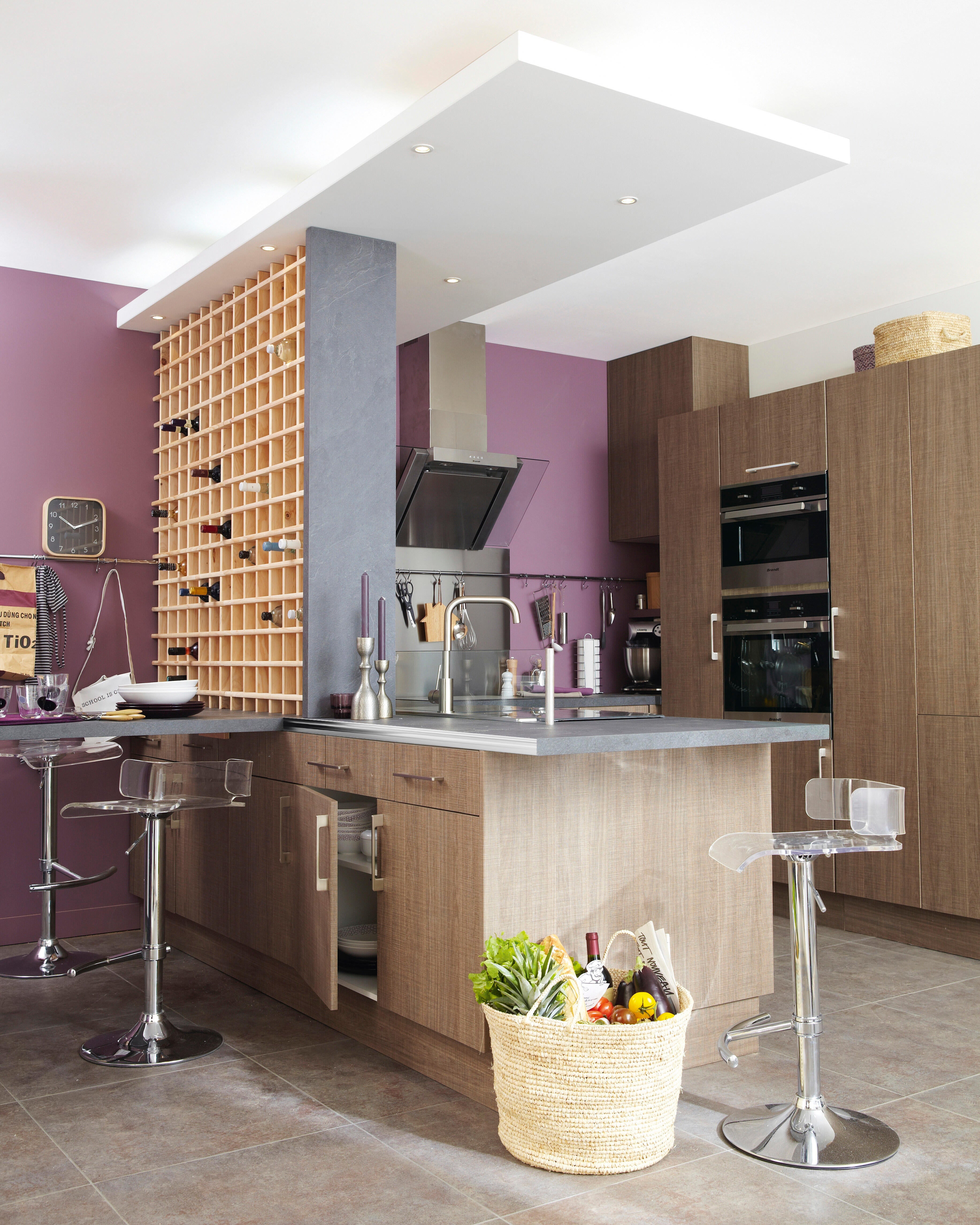 Portabottiglie Rioja da 78 bottiglie in legno beige ASTIGARRAGA L 75 x H 150 x Sp 22 cm - 4