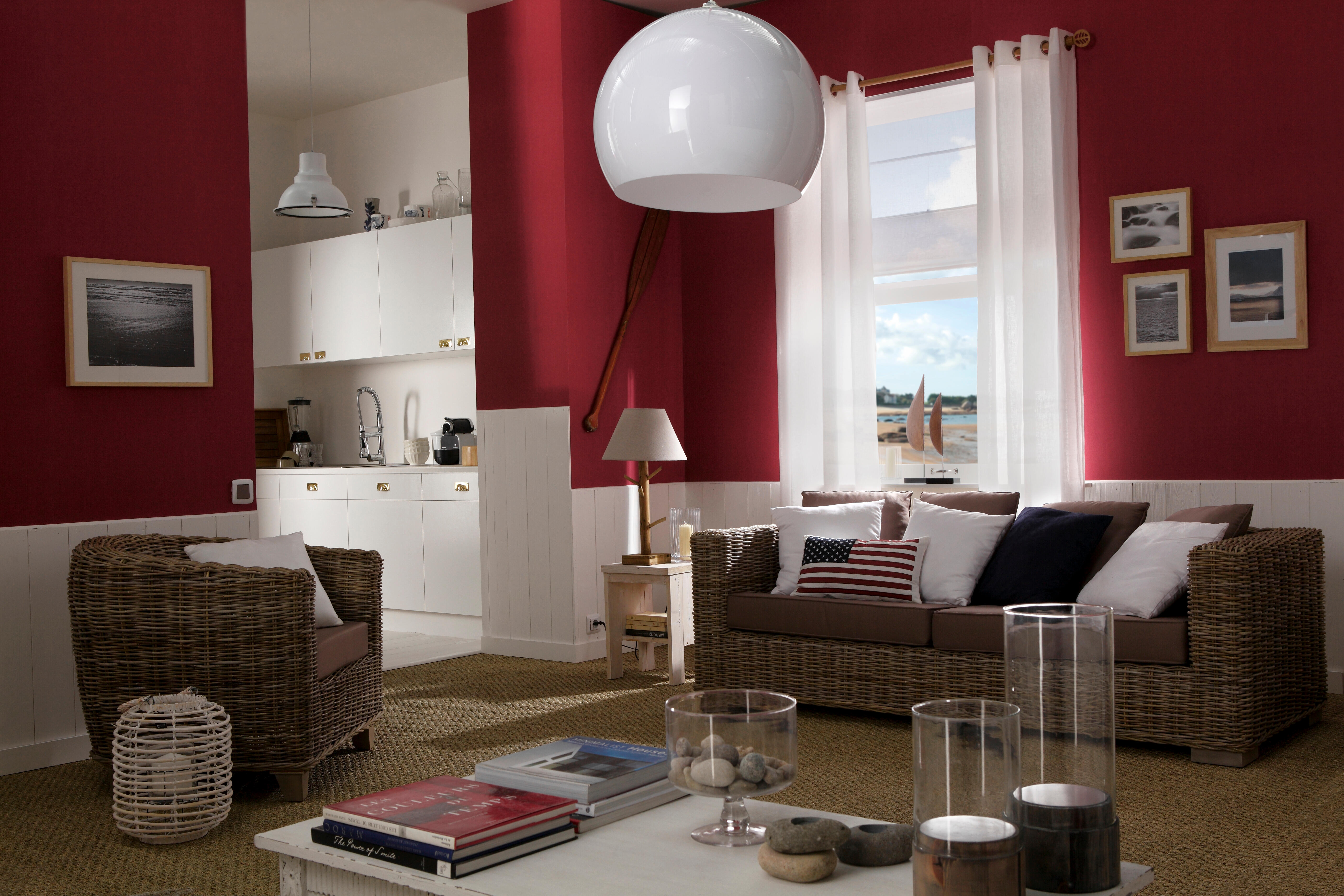 Jonc de mer uni Damier, rouleau l.4 m - 2