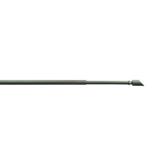 Kit bastone per tendina a vetro estensibile da 70 a 110 cm Praga tronco in alluminio tortora opaco Ø 8 mm INSPIRE