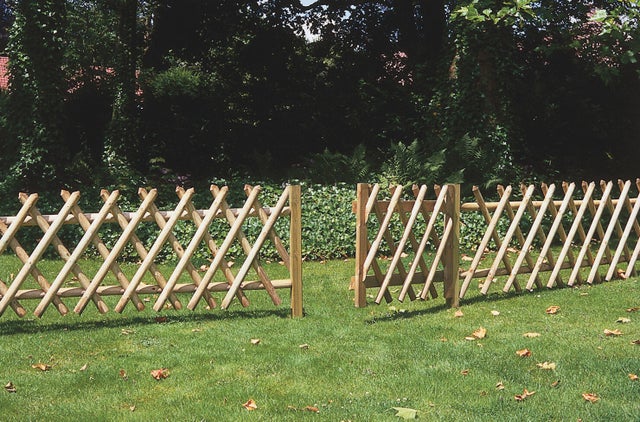 Clôture jardin bois Pony, CERLAND, H.100 x l.250 cm