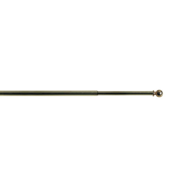 Kit bastone per tendina a vetro estensibile da 50 a 70 cm Praga palla in ottone cromato ottone lucido Ø 7 mm INSPIRE