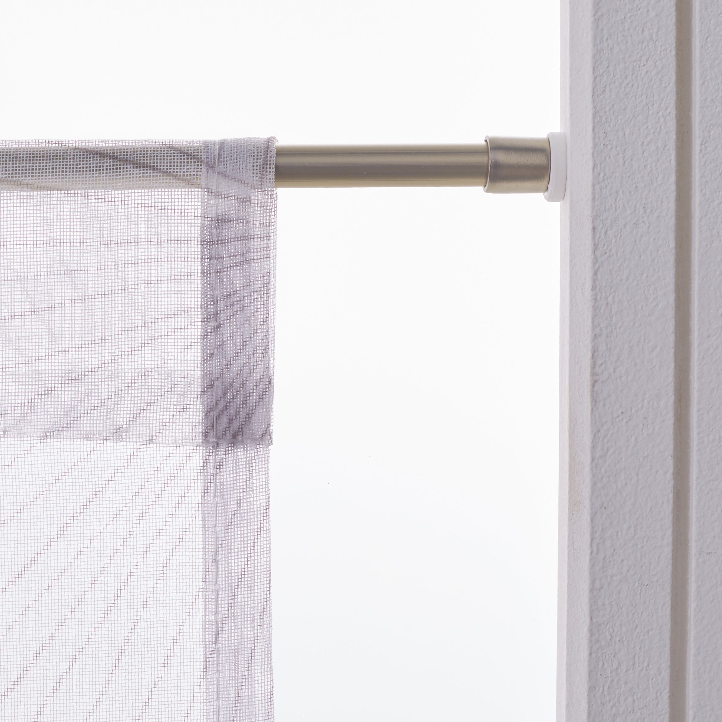 Kit de barre de vitrage nickel Between, L.50 - 80 cm, diam.9 mm, INSPIRE - 3